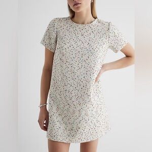 Express Speckled Boucle Dress